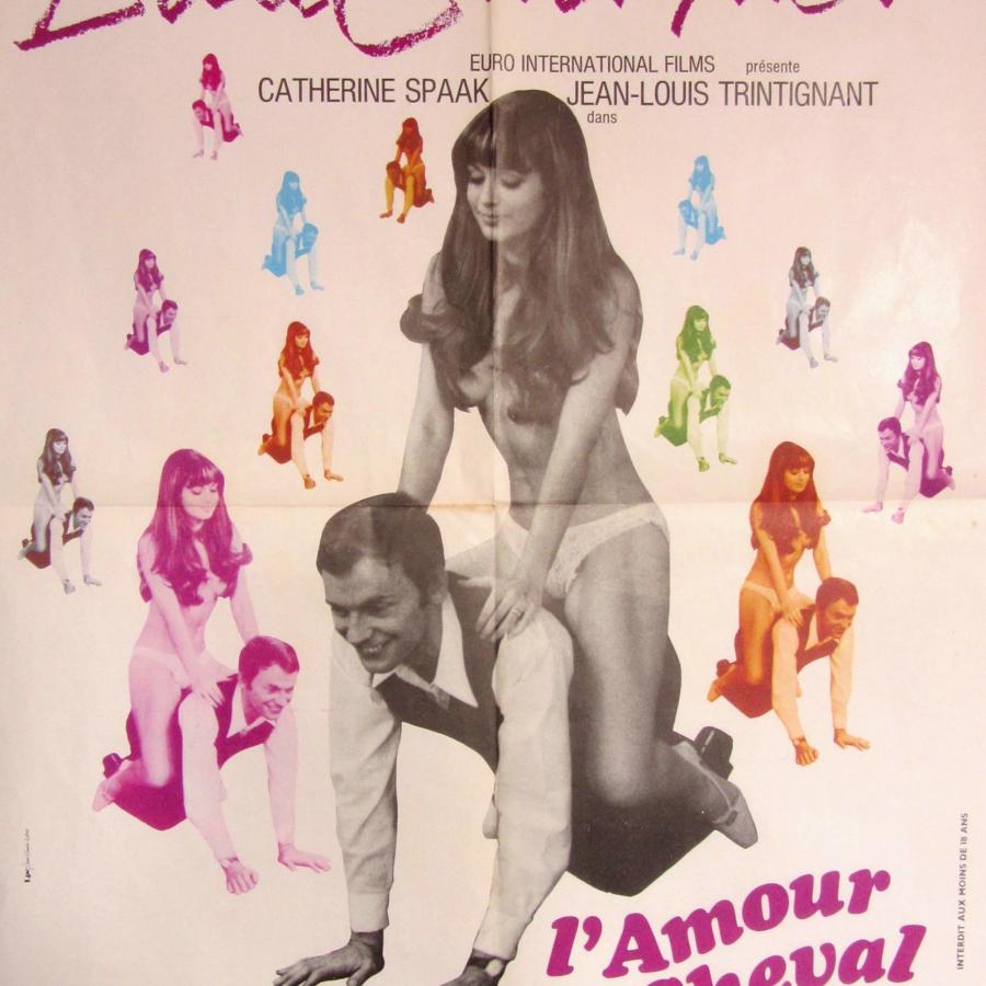 An Original French Film Poster `L`Amour a Cheval` 1969