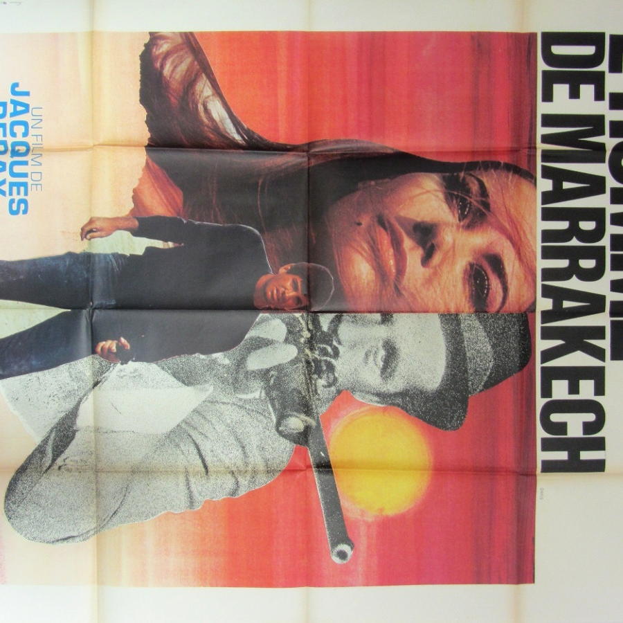 An Original French Film Poster  `L`Homme de Marrakech` 1966
