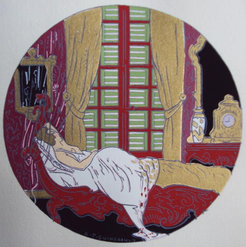 Jean Noury `Heures Galantes`, 4 Guingault Pochoirs, Limited Edition