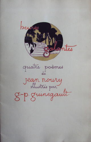 Jean Noury `Heures Galantes`, 4 Guingault Pochoirs, Limited Edition