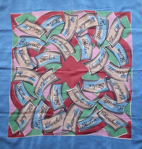 A Rare WWII Propaganda Headscarf