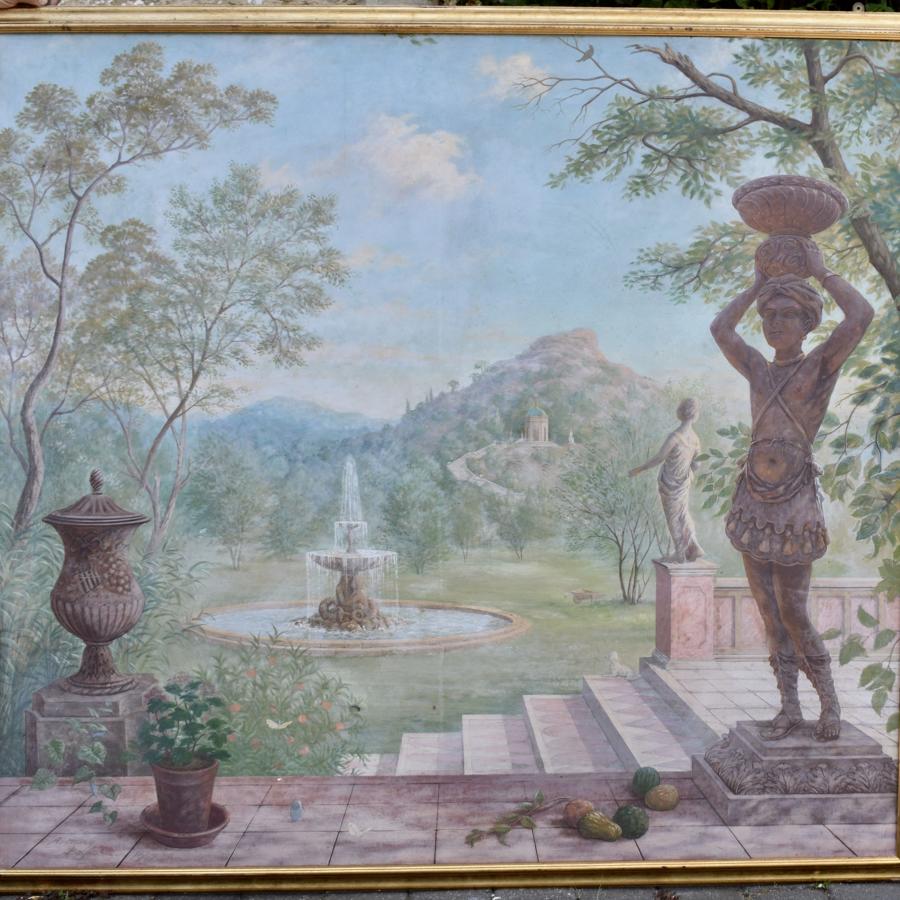 Anthony Baynes Large Oil of an Elysian Landscape