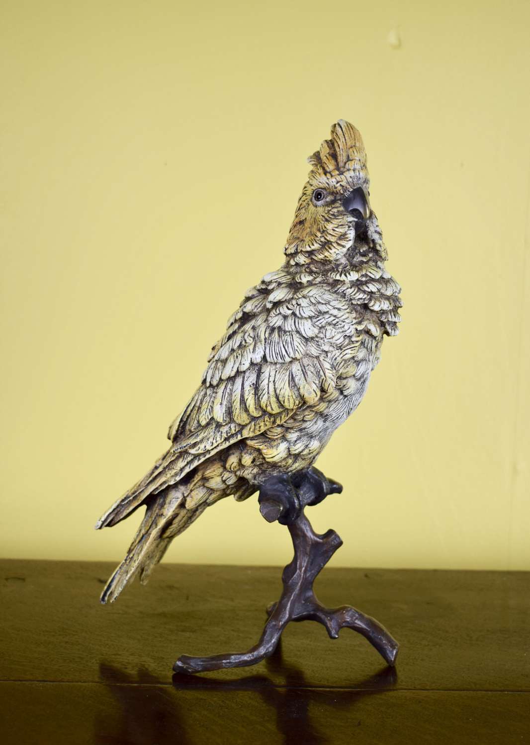 Austrian Cold Painted Bronze Cockatoo by Franz Bergman