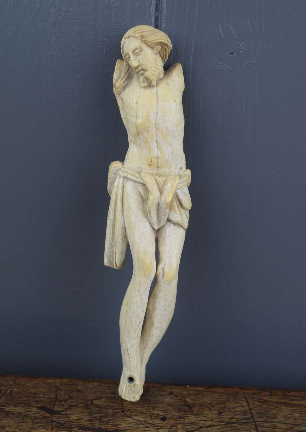 17th/18th Century Carved ivory Corpus Christi