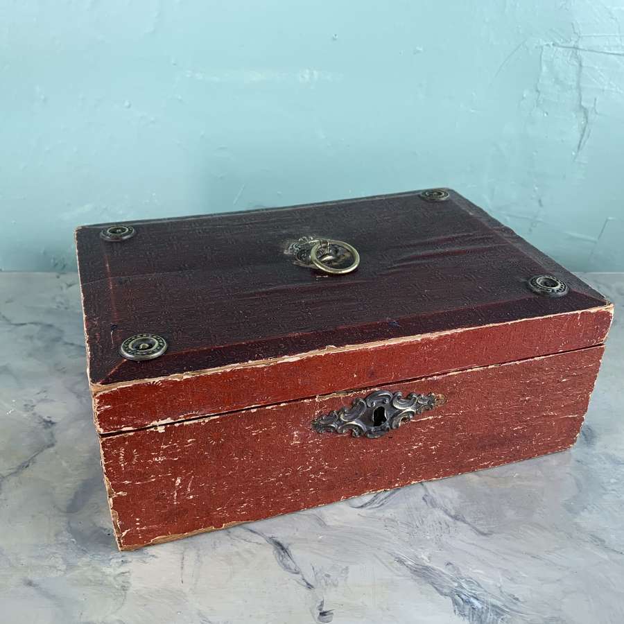 Regency Paper Covered Sewing Box