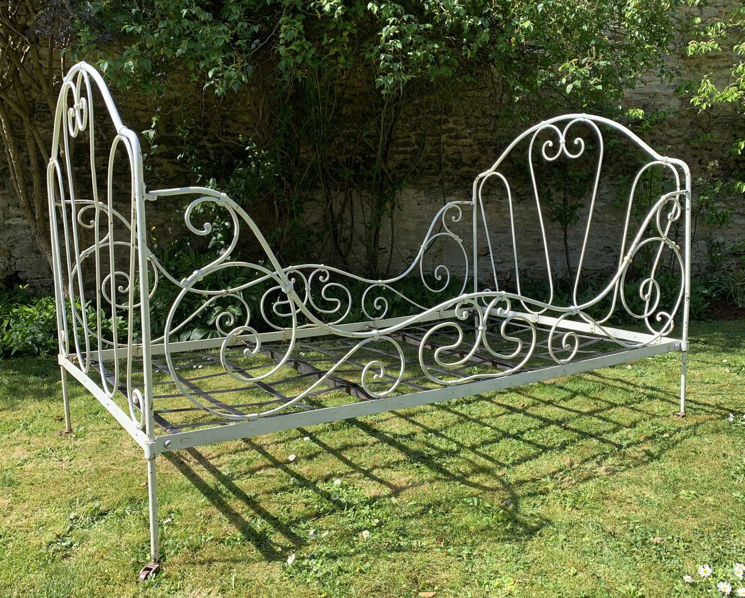 Antique French Wrought Iron Bed / Daybed
