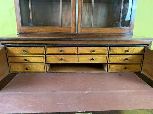 Regency Mahogany Secrétaire Bookcase