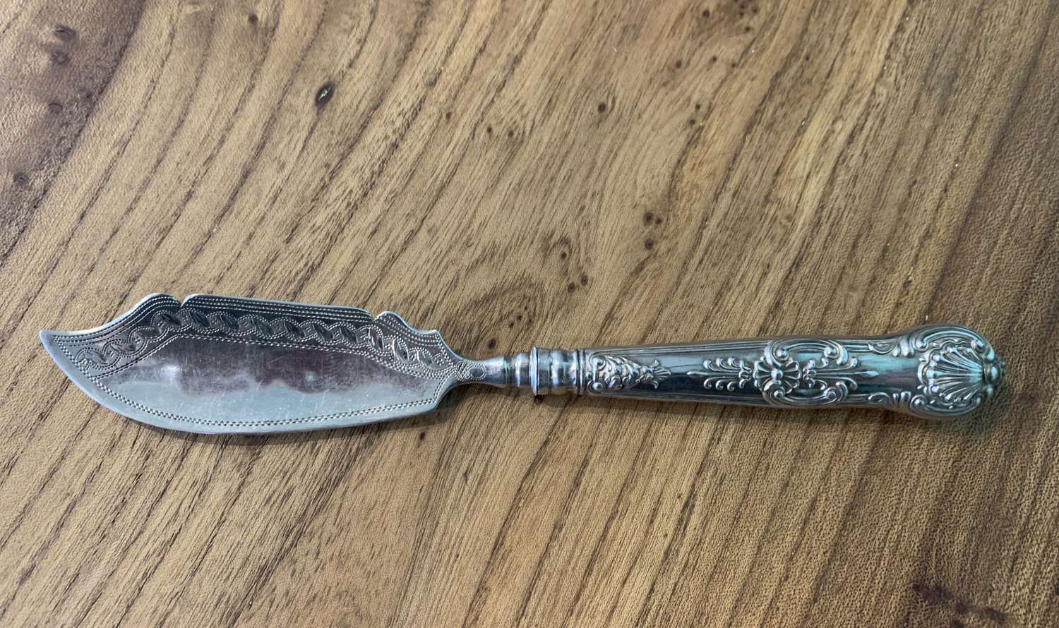 Georgian Silver Butter Knife John Thornton Birmingham 1826