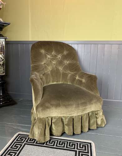 Victorian Button Back Armchair