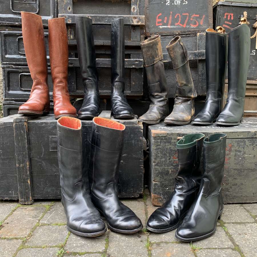 Collection of Gentleman's Leather Riding Boots