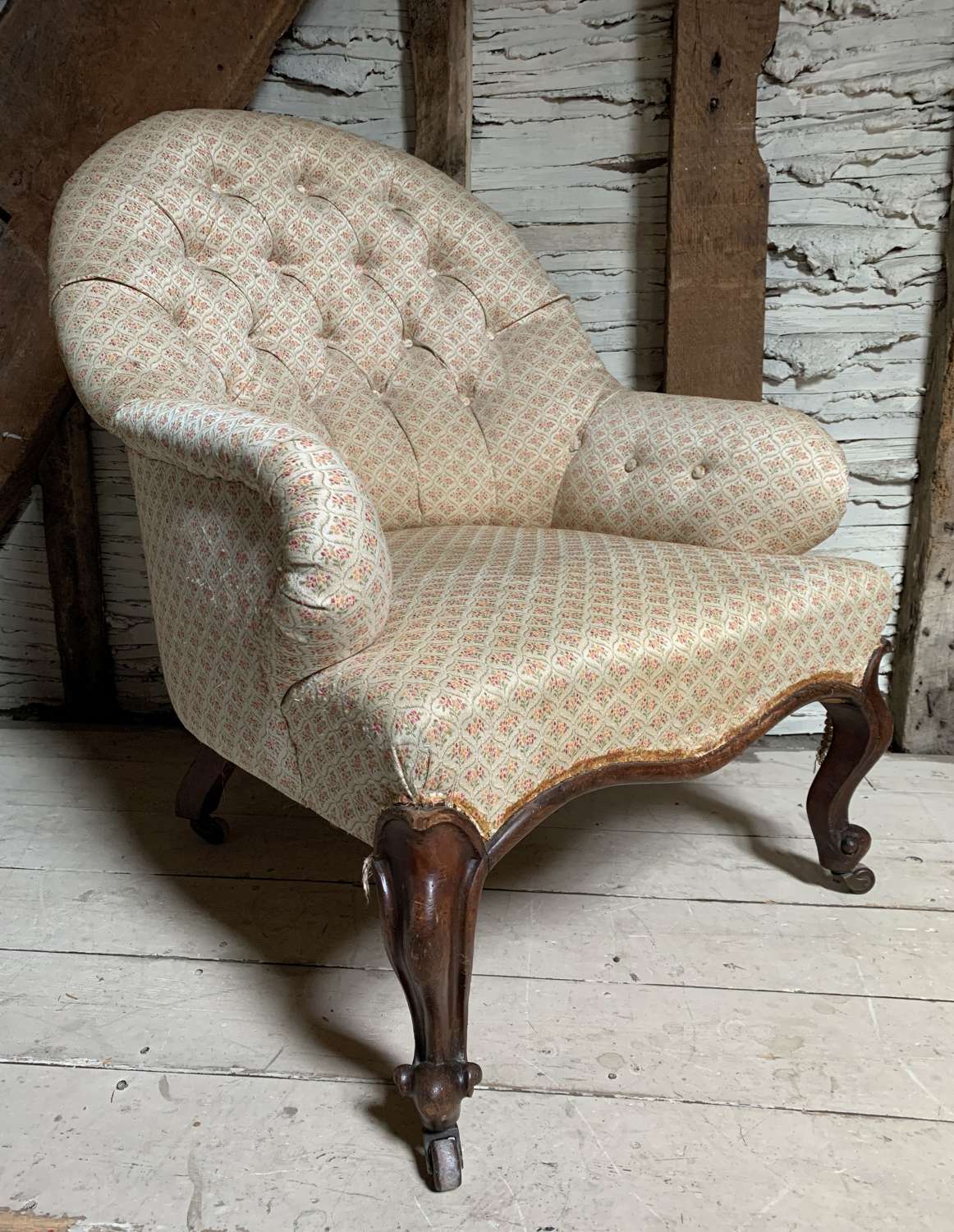 Antique Victorian Armchair of Generous Proportions