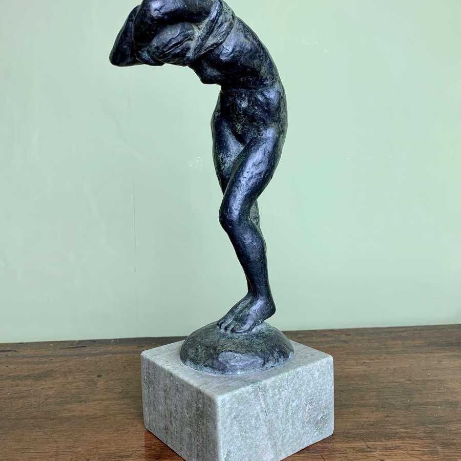 Jaap Hartman Bronze Figure of a Nude Girl