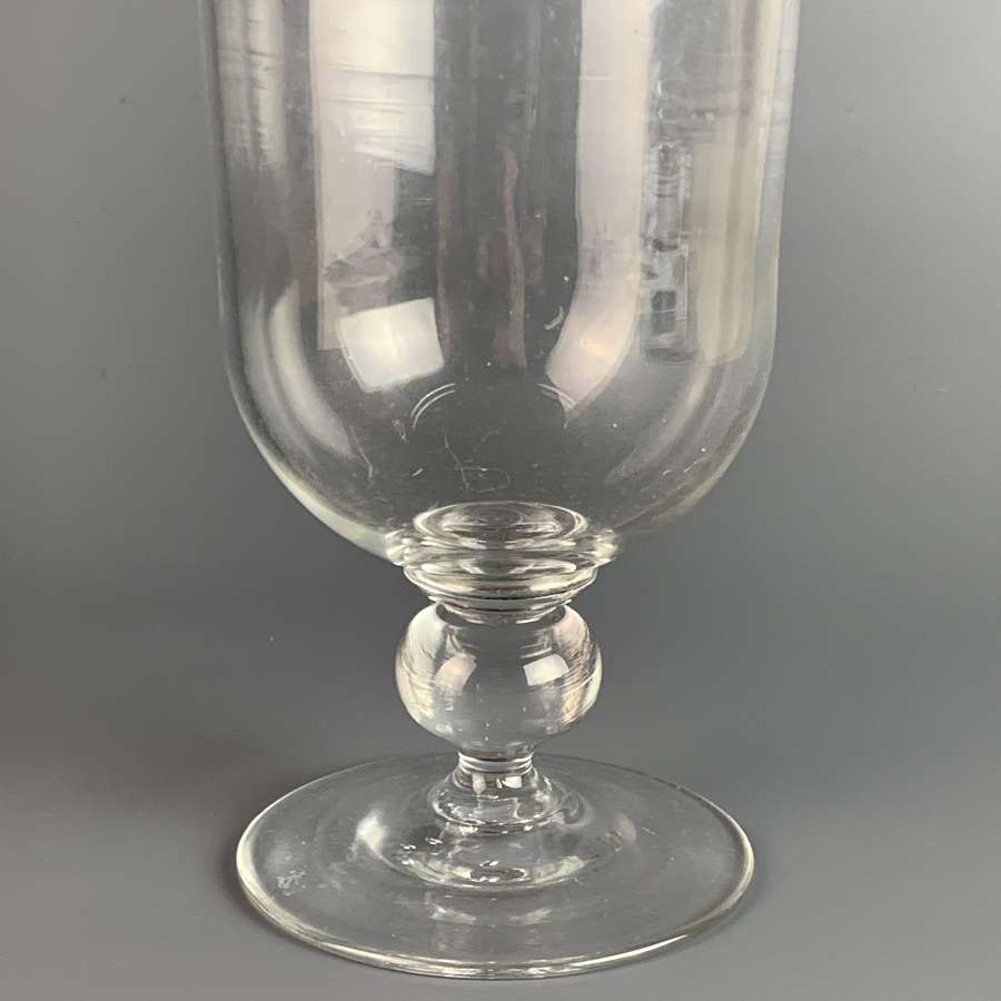A 19th Century Glass Rummer Engraved Bristol