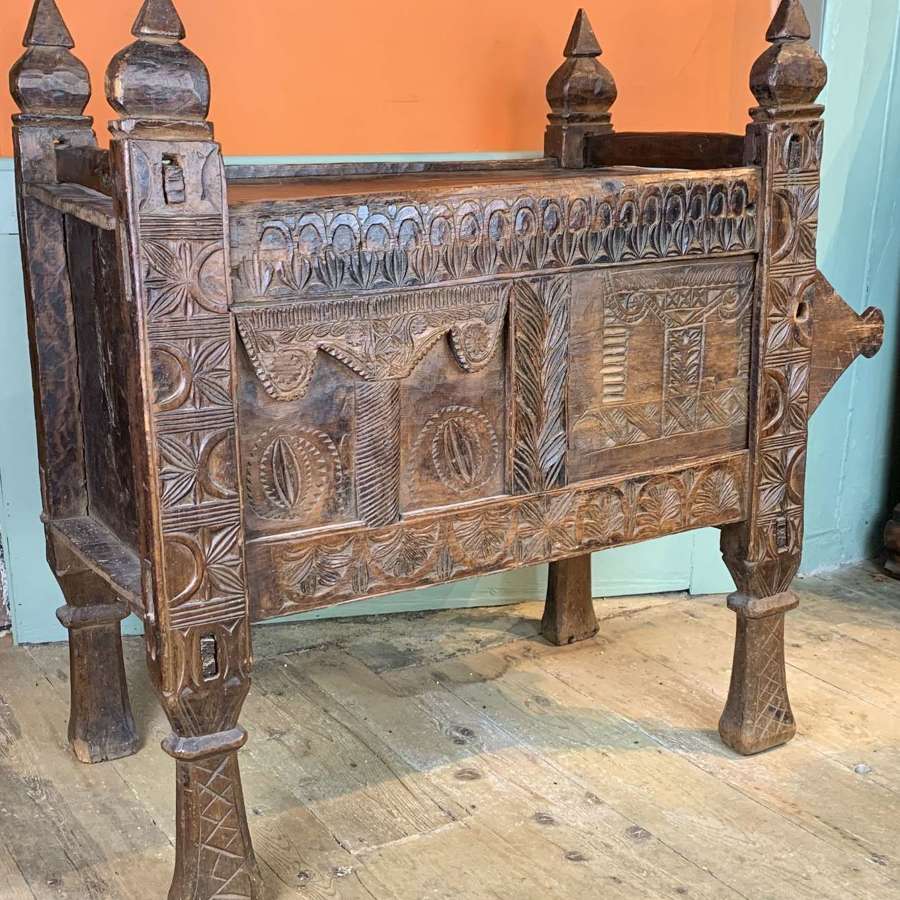 19th Century Cedar Dowry Chest from the Swat Valley, Hindu-Kush