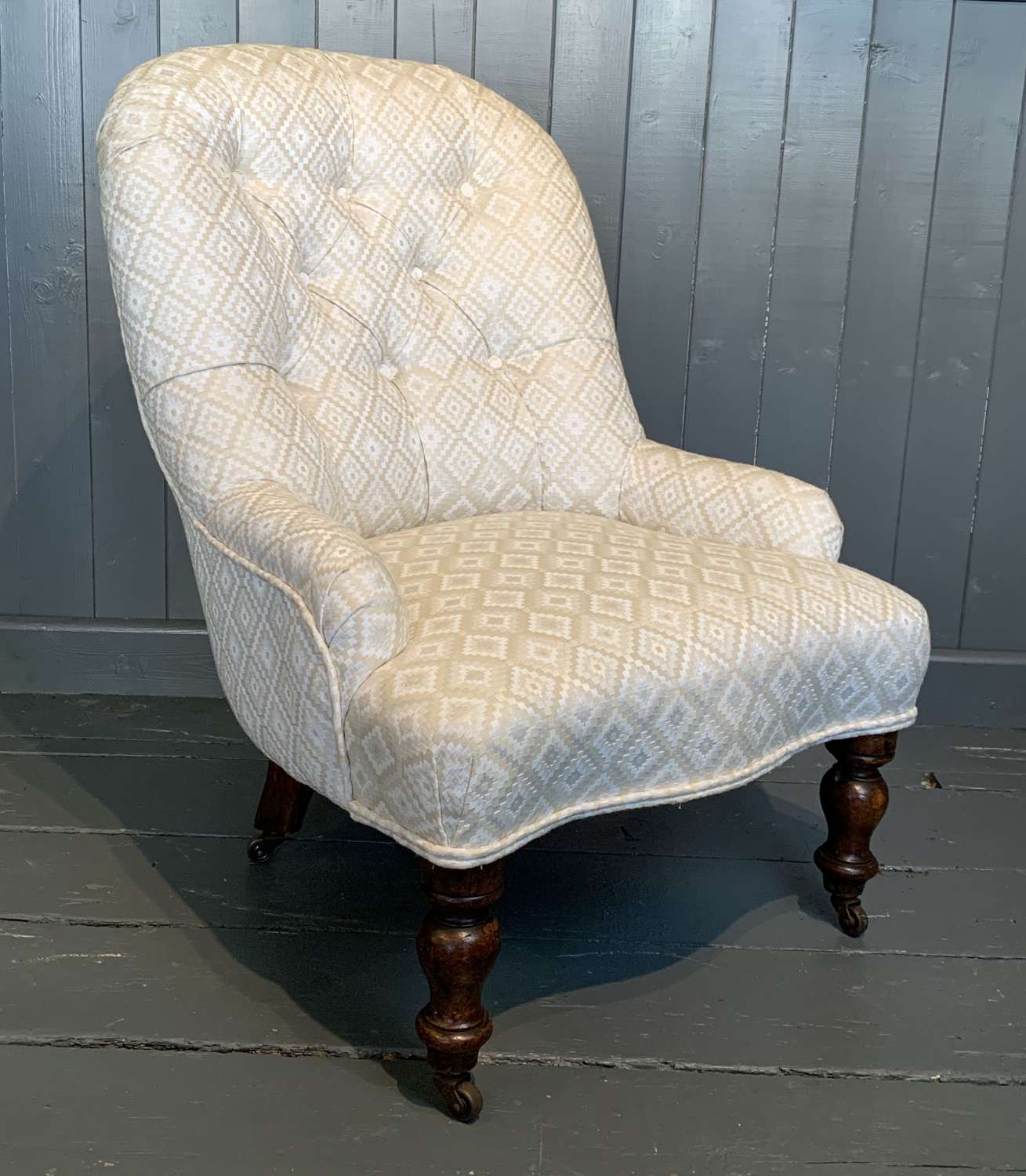 Victorian Button Back Occasional Chair