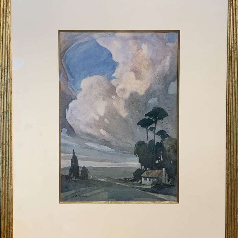 Charles Edward Burton Bernard, Storm Brewing, Watercolour