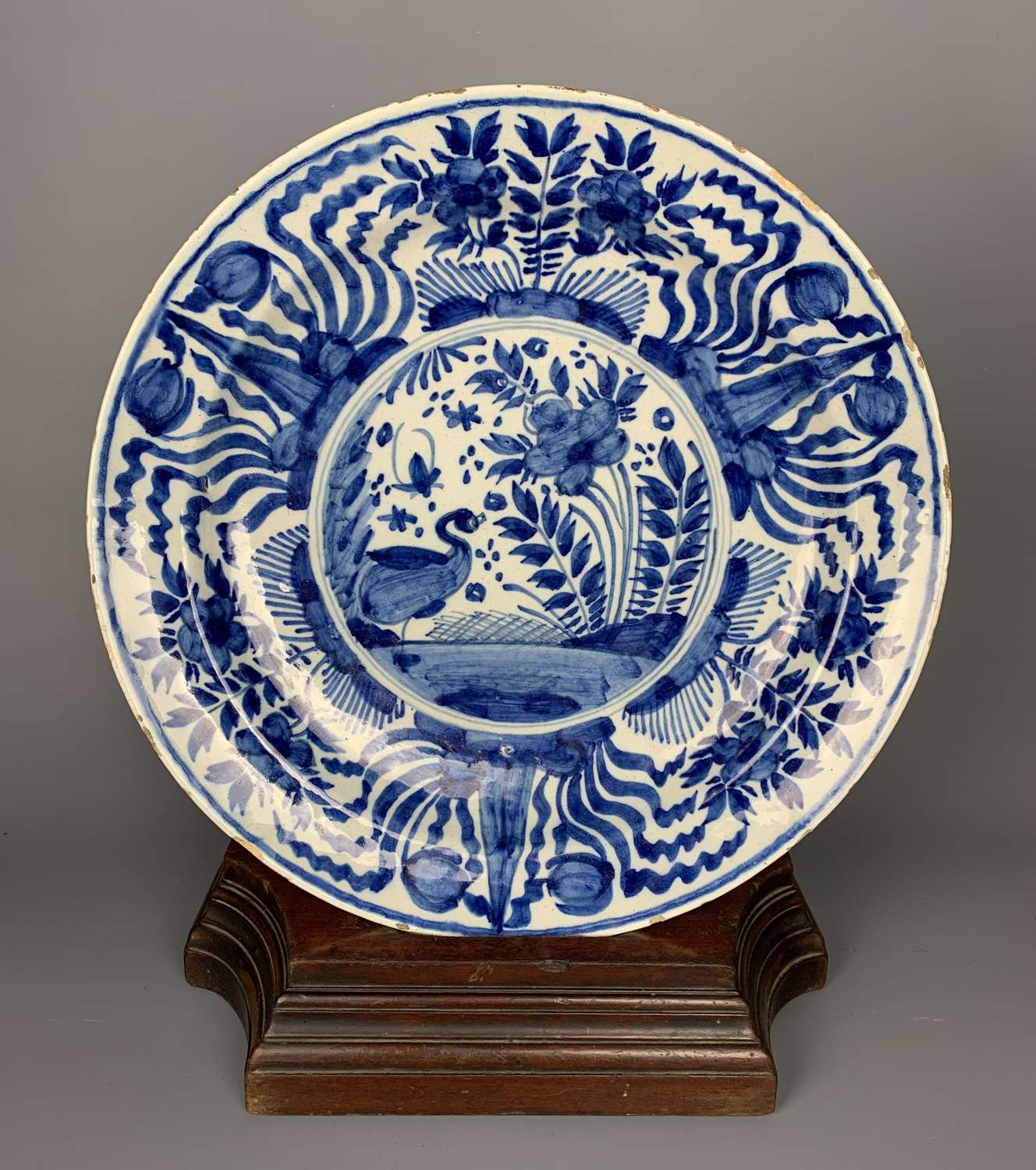 18 Century Delft Blue & White Charger