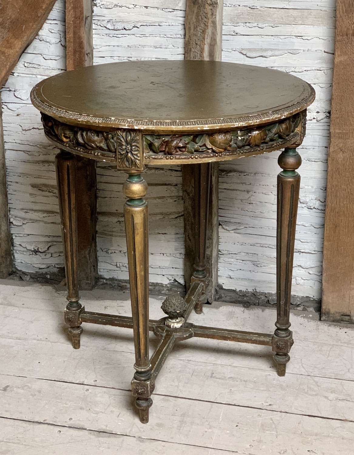 French Louis XVI Style Painted Occasional Table