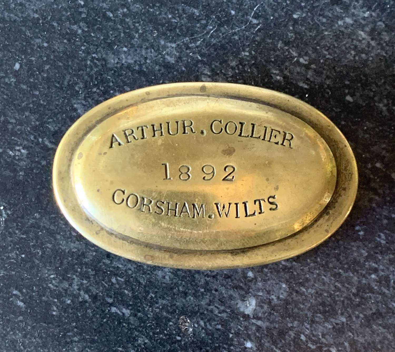 Corsham, Wiltshire, Victorian Brass Snuff Box