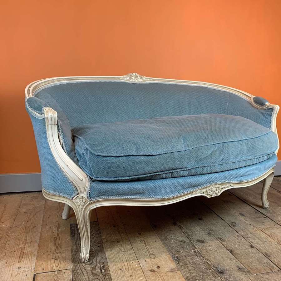 French Louis XV Revival Painted Canape / Sofa