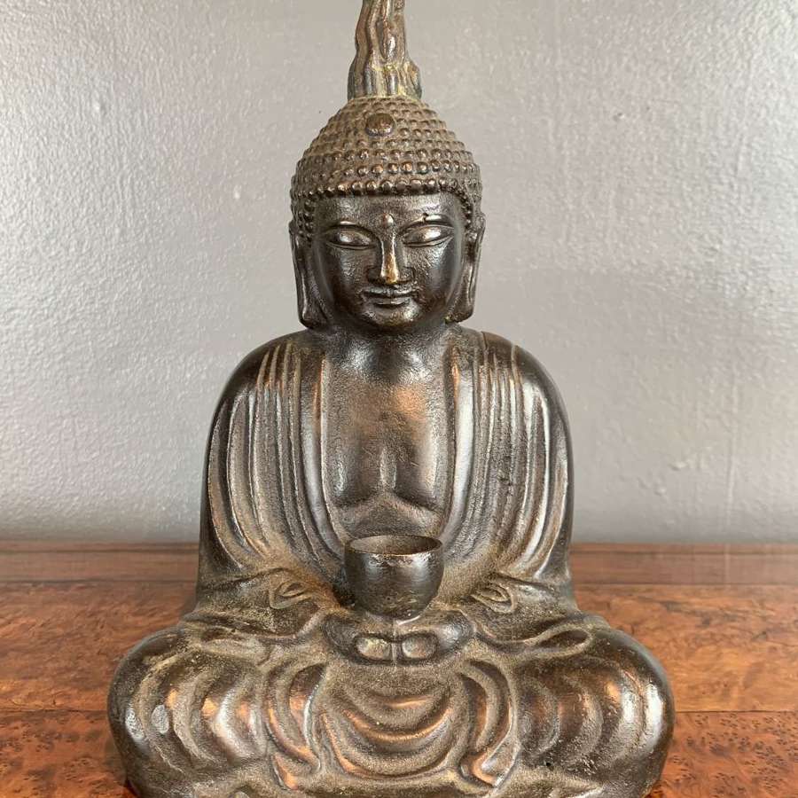 Antique Japanese Bronze Seated Buddha
