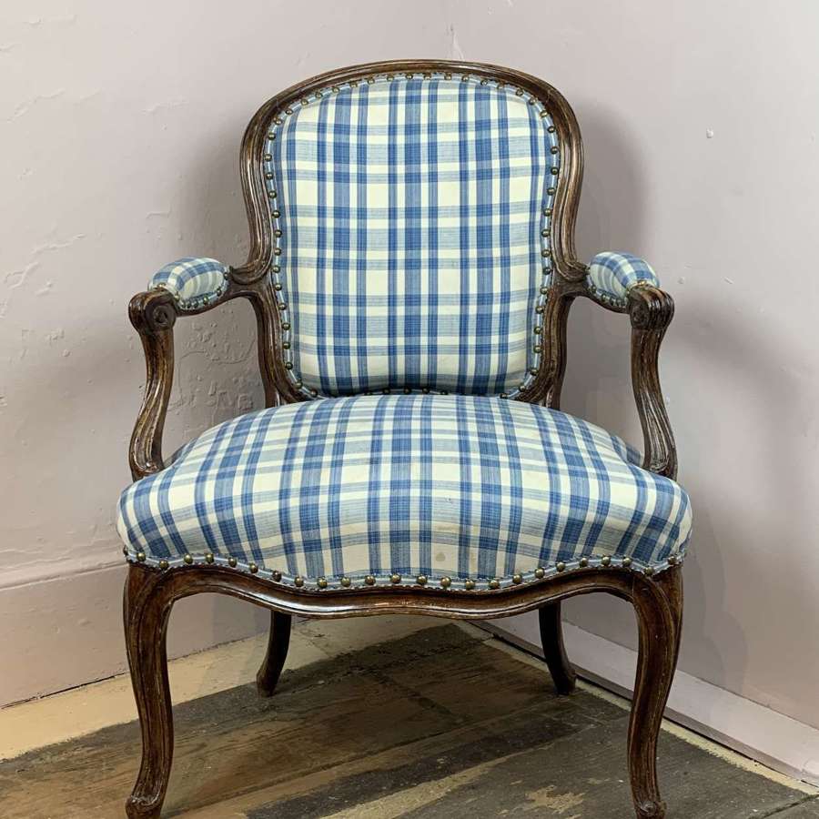 19h Century French Fauteuil in Louis XV Style