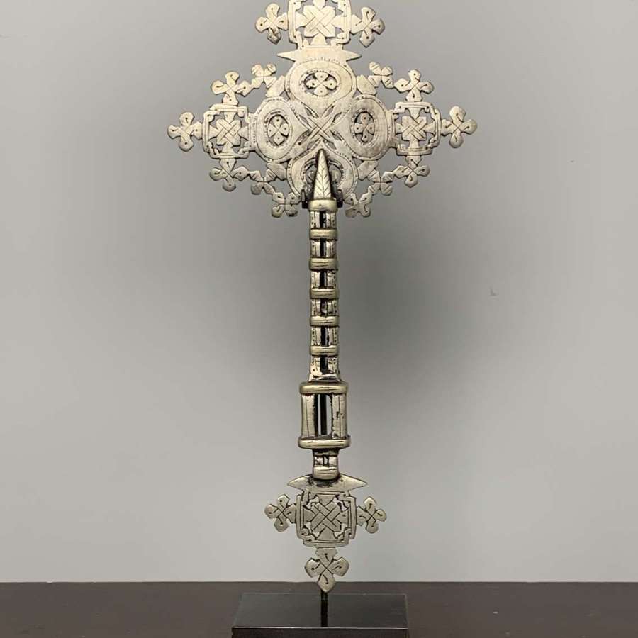 Eithiopian Coptic Silver Plated Crucifix