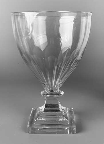 Regency Panel Cut Rummer Upon Pedestal Base