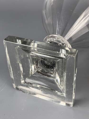 Regency Panel Cut Rummer Upon Pedestal Base