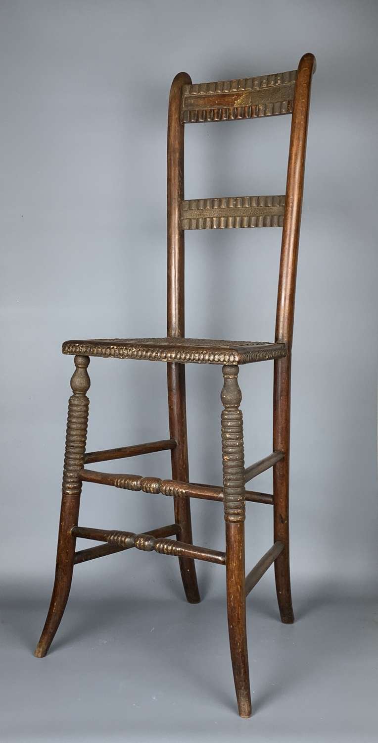Regency Child's Deportment Chair in Original Paint