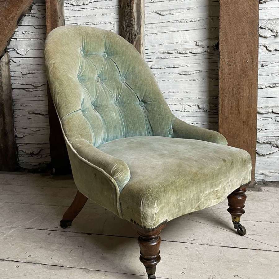 Victorian Child's Button Back Chair