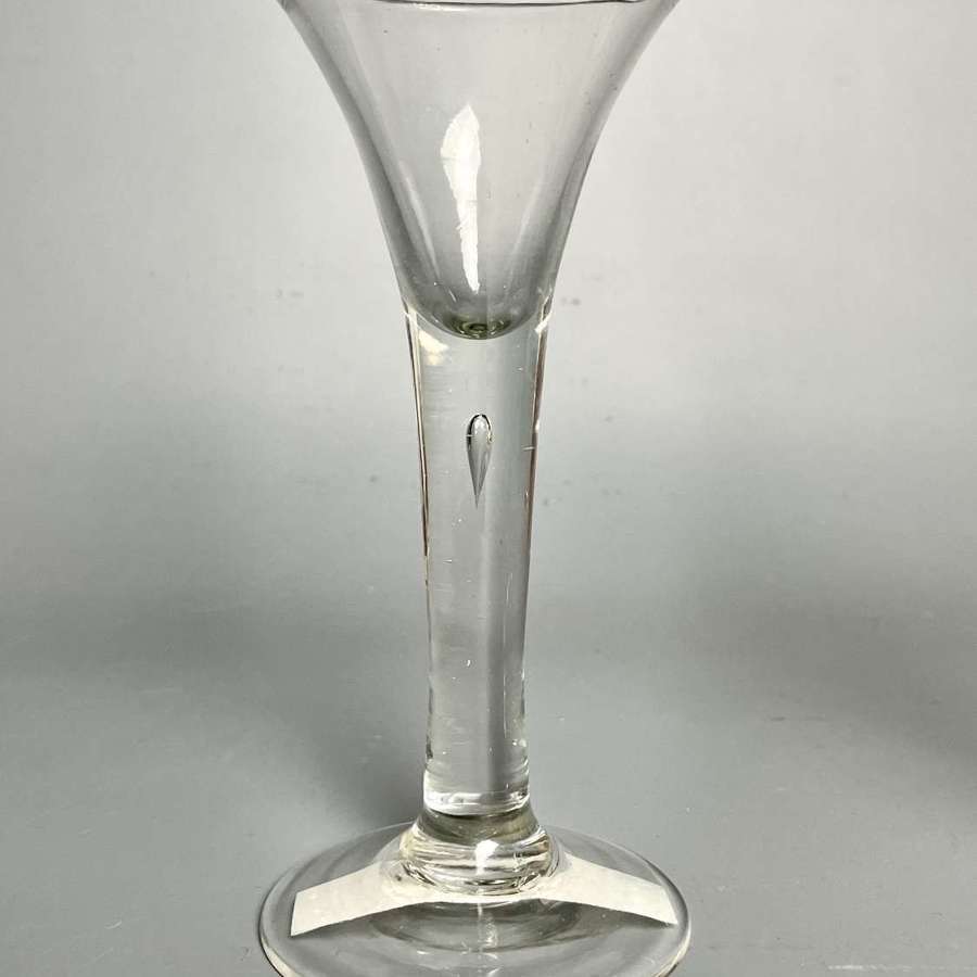 Georgian Trumpet Bowl Wine Glass
