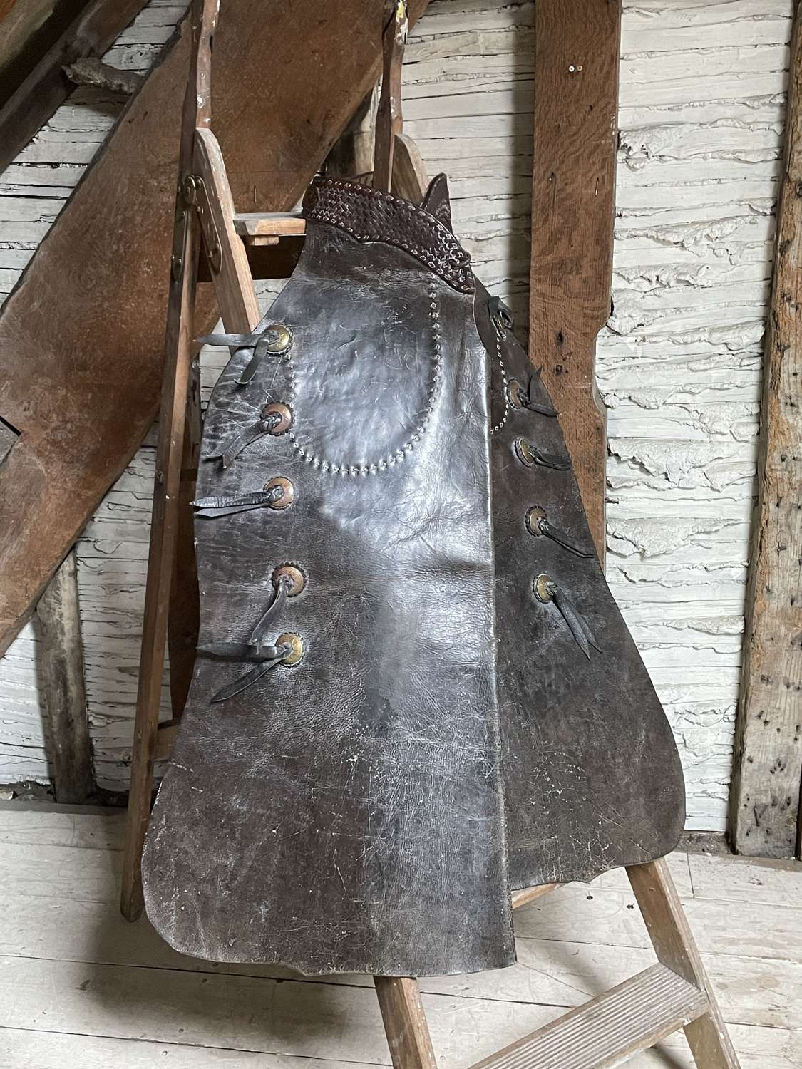 Pair of Antique Leather Chaps from a Montana Ranch