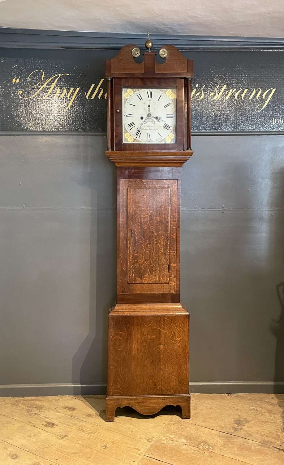 Georgian 8 Day Longcase Clock by Thomas Bawden of Weston Super Mare