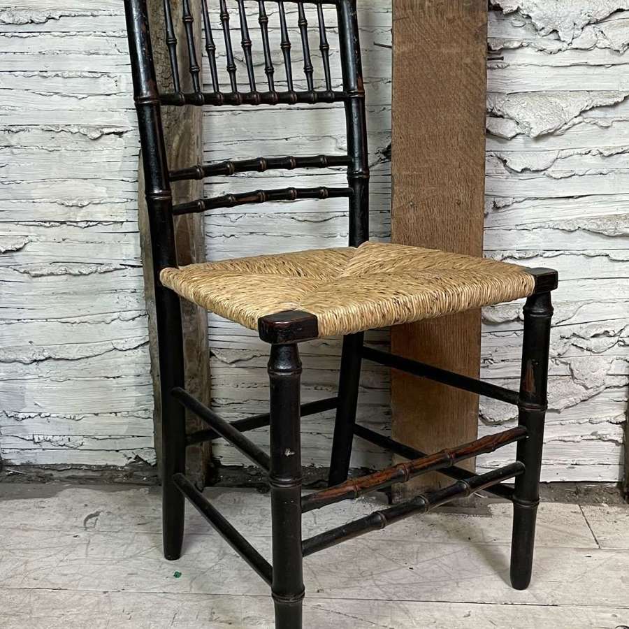 Regency Faux Bamboo Occasional Chair