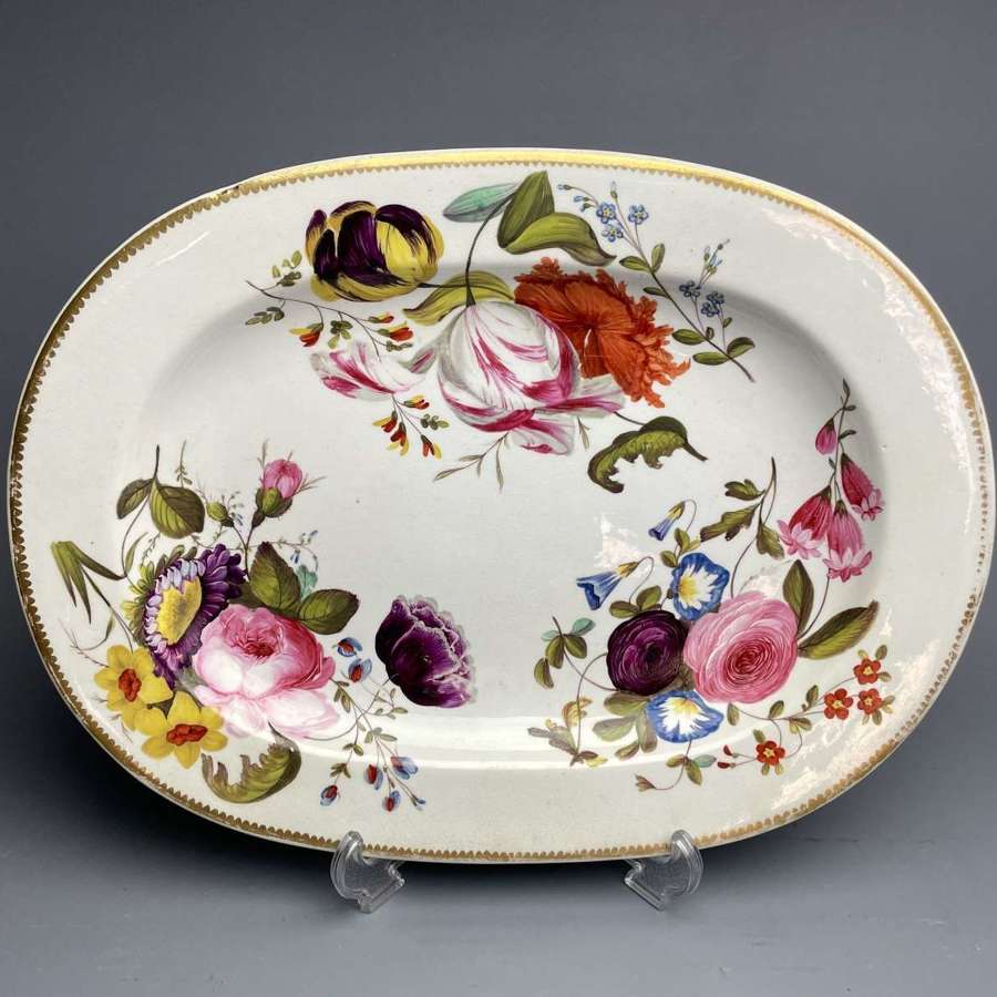 Derby Porcelain Platter circa 1820 attributed to Moses Webster