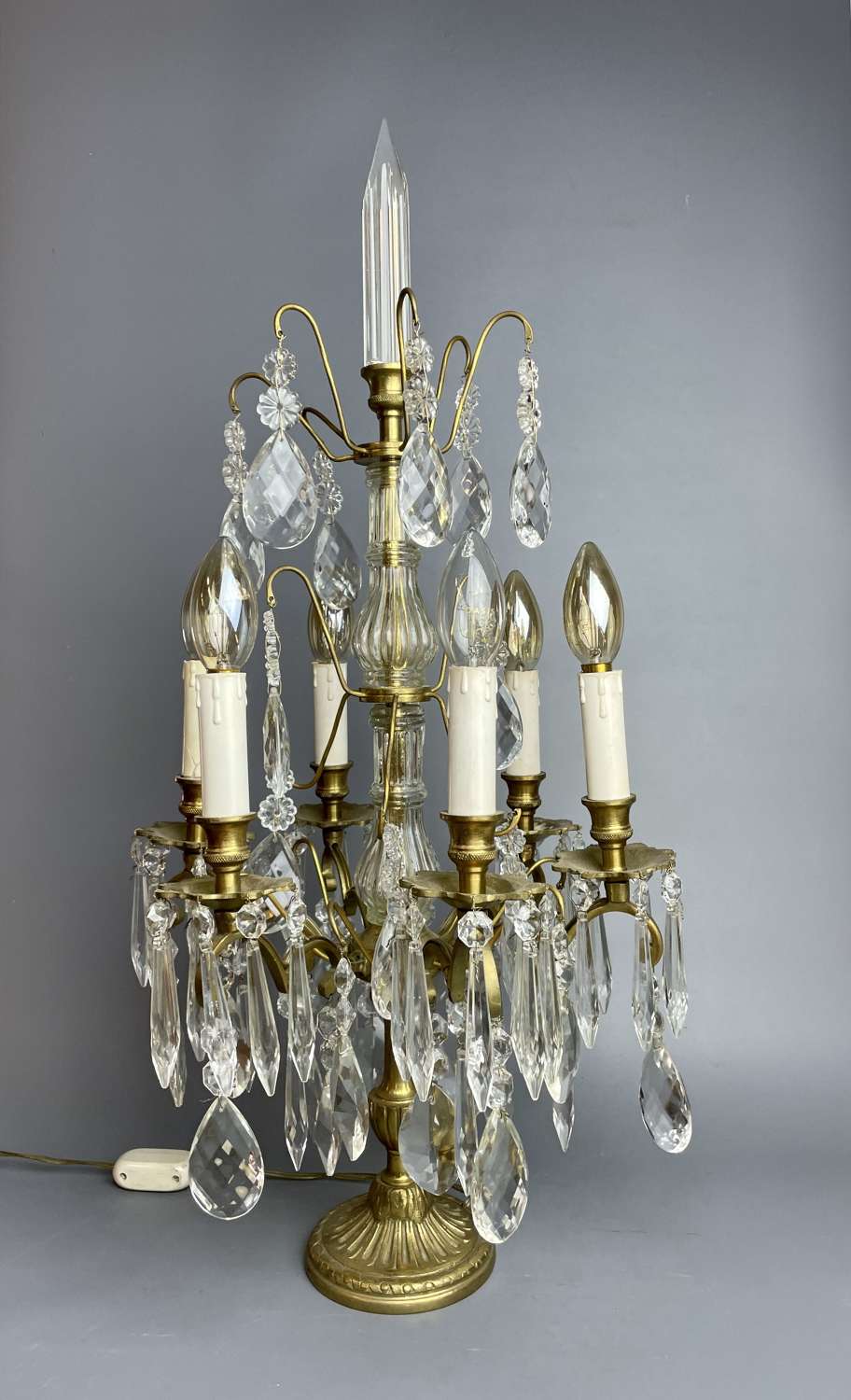 French Six Branch Table Candelabra