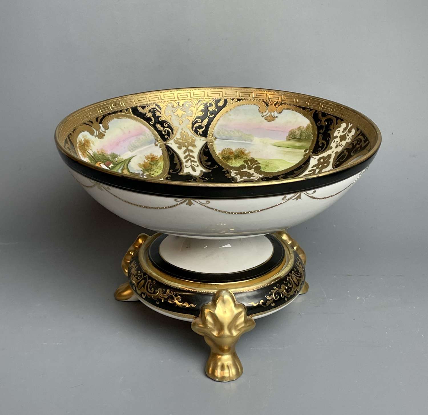 Noritake Porcelain Bowl on Stand