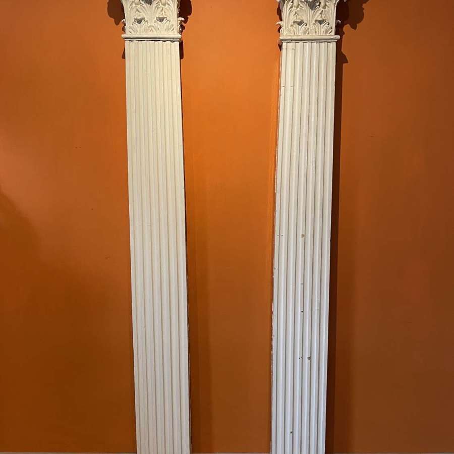 Pair of Edwardian Architectural Corinthian Columns