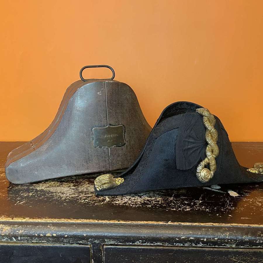 Victorian Regulation Royal Navy Bi-Corn Hat & Transit Case