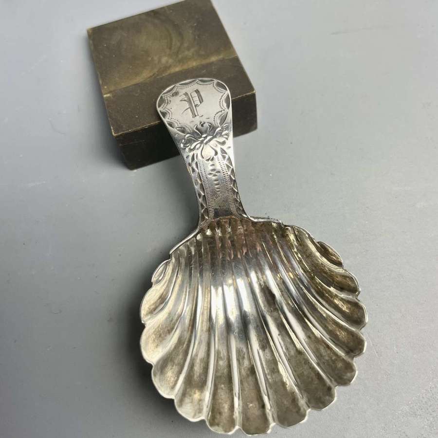 Silver Caddy Spoon by John Lambe London 1790