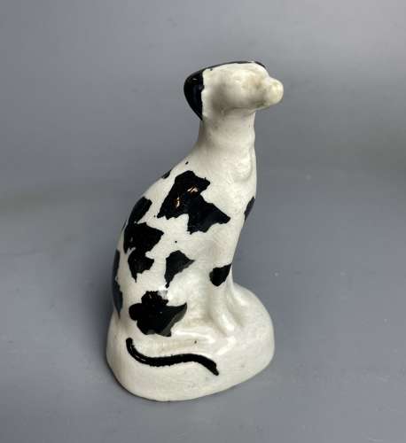Victorian Miniature Staffordshire Model of a Seated Dog