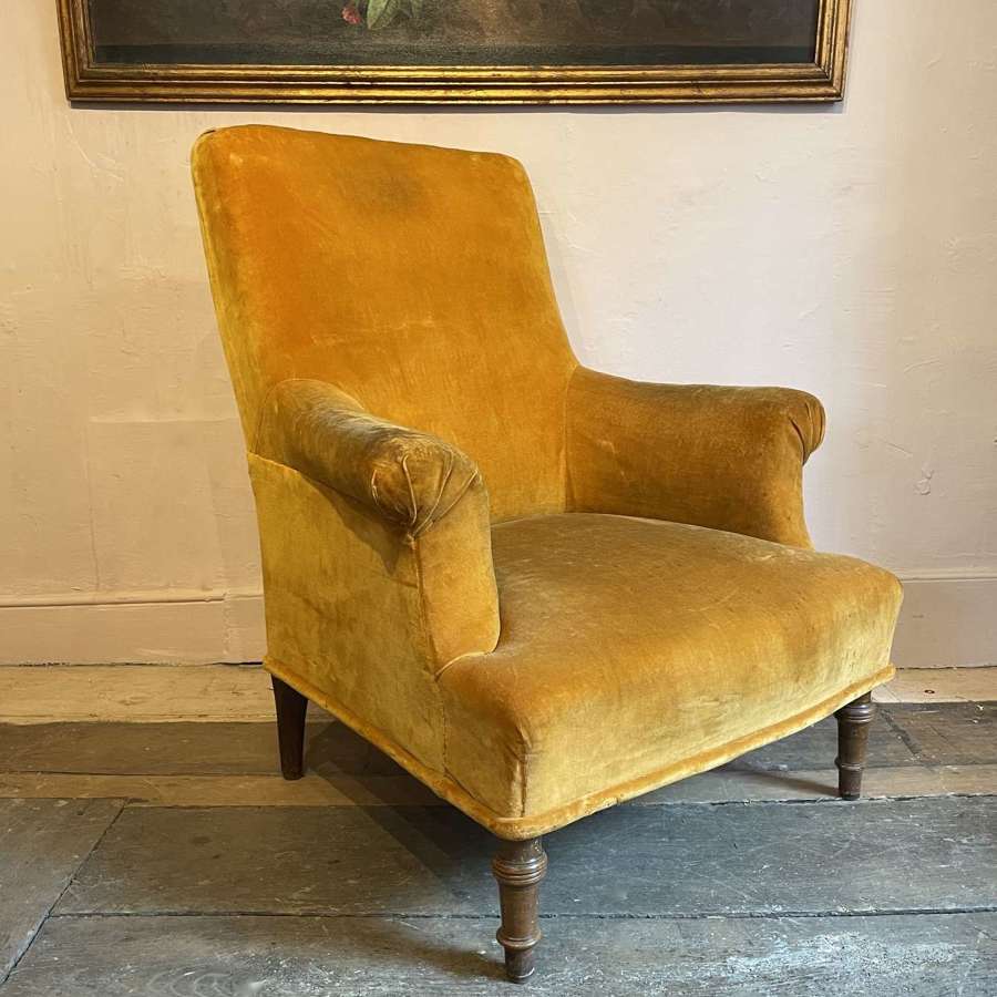French Napoleon III Armchair for Recovering