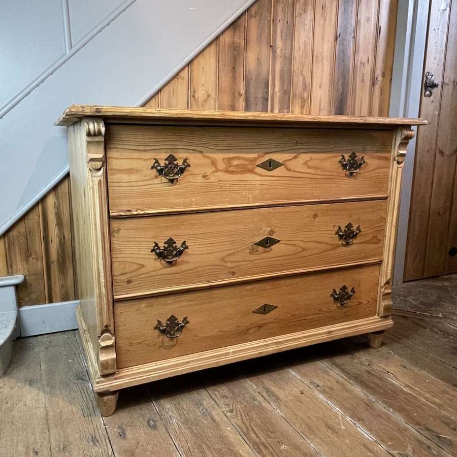 Antique Swedish Pine Chest of Drawers