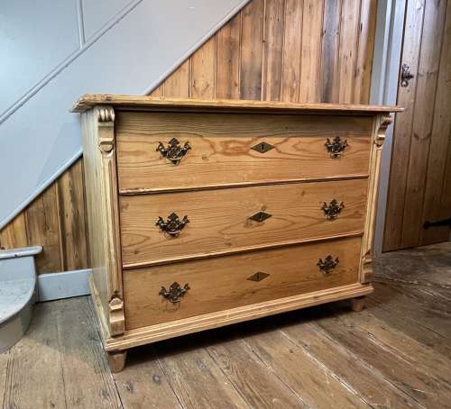 Antique Swedish Pine Chest of Drawers