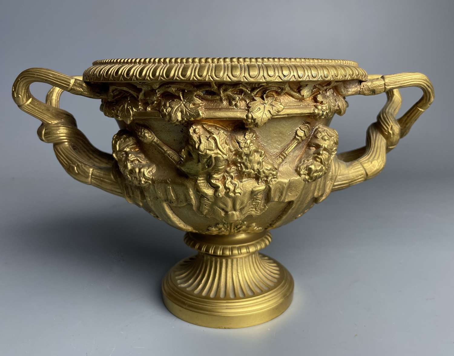Grand Tour Gilt Bronze Warwick Vase