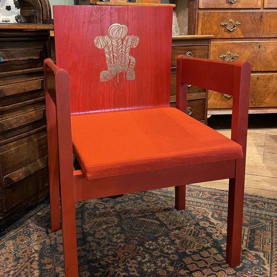 Prince Charles (now Charles III) 1969 Investiture Chair