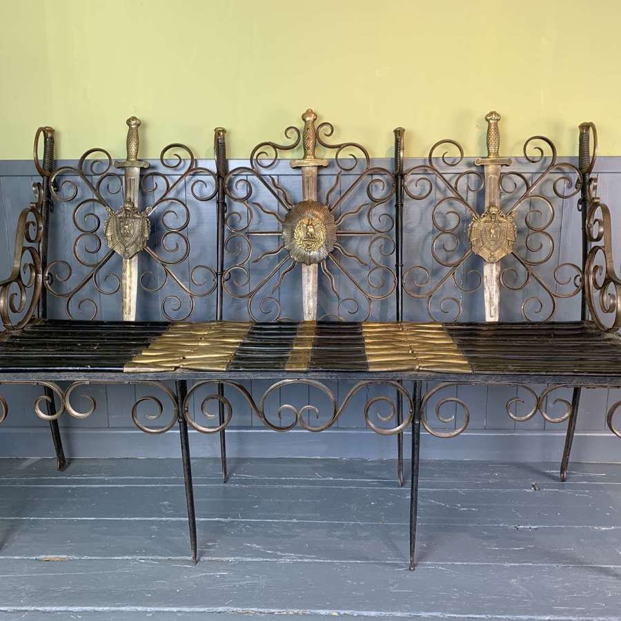 Bench Constructed from French Napoleonic Armoury