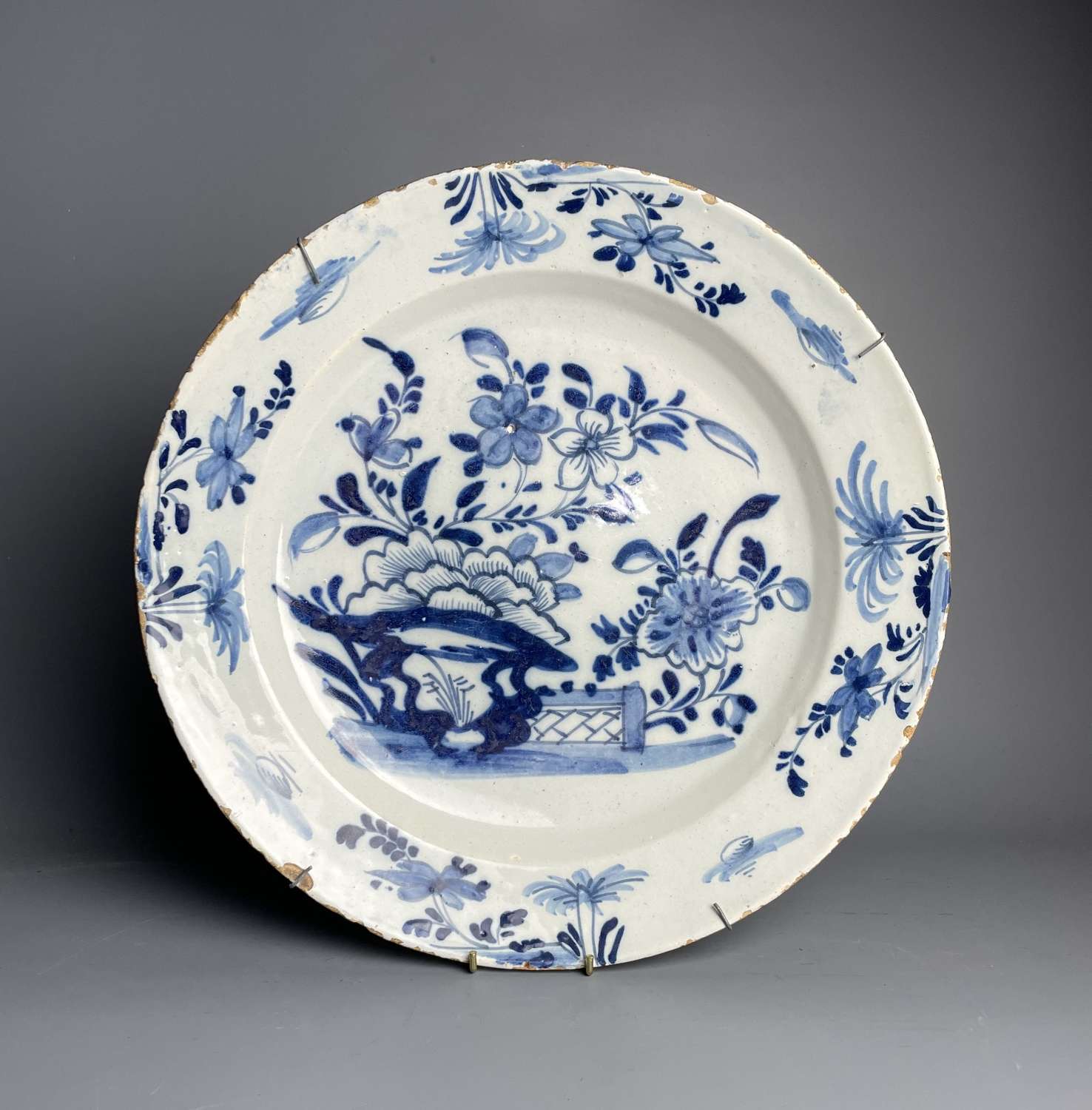 18th Century Delft Blue & White Charger