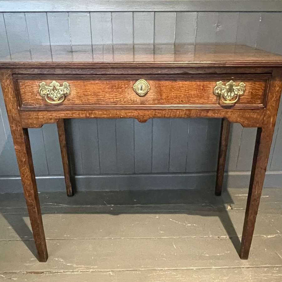Georgian Single Drawer Oak Side Table